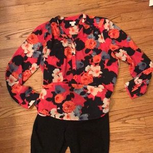 Gorgeous Jcrew floral blouse, size medium